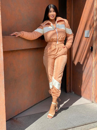 Peach bomber set