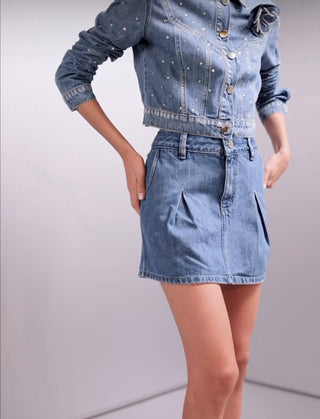 Denim Flower Jacket