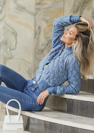 Denim Bomber Jackets Set